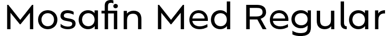 Mosafin Med Regular font - mosafin-medium.otf