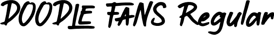 DOODLE FANS Regular font - DOODLEFANS.otf