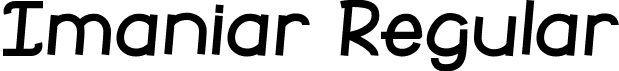 Imaniar Regular font - Imaniar.ttf