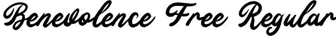 Benevolence Free Regular font - Benevolence Free.ttf