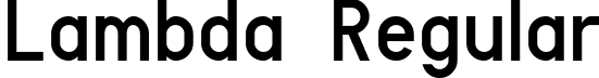 Lambda Regular font - Lambda-Regular.ttf