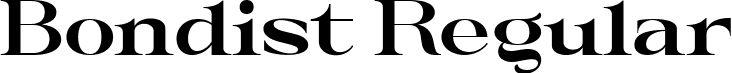 Bondist Regular font - bondist.ttf