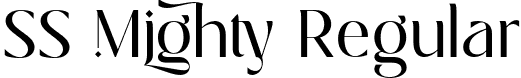 SS Mighty Regular font - SS Mighty.otf