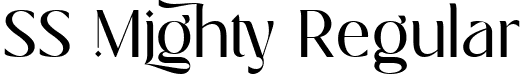 SS Mighty Regular font - SS Mighty.ttf