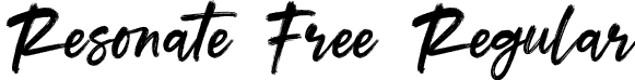 Resonate Free Regular font - Resonate Free.otf