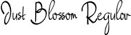 Just Blossom Regular font - JustBlossom.otf