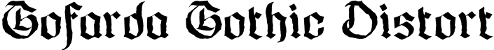 Gofarda Gothic Distort font - GofardaGothic-Distort.otf