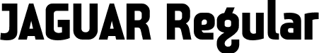 JAGUAR Regular font - jaguar.otf