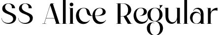 SS Alice Regular font - SS Alice.otf