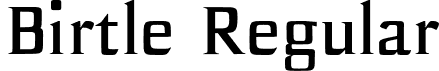 Birtle Regular font - Birtle-Regular.otf