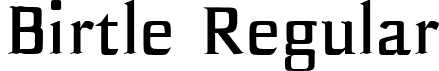 Birtle Regular font - Birtle-Regular.ttf