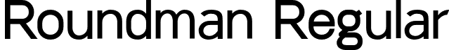 Roundman Regular font - roundman.otf