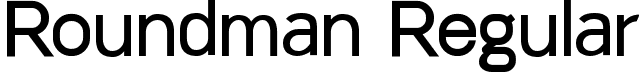 Roundman Regular font - roundman.ttf