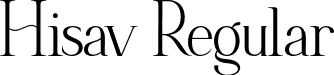 Hisav Regular font - hisav.otf