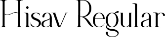 Hisav Regular font - hisav.ttf