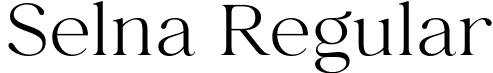 Selna Regular font - Selna-Regular.ttf