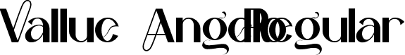 Vallue Angelo Regular font - Vallueangeloregular.ttf