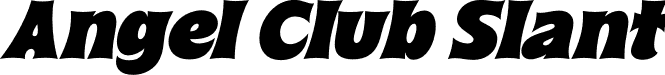 Angel Club Slant font - Angel Club Slant.otf