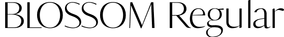 BLOSSOM Regular font - Blossom Regular.otf