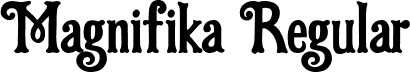 Magnifika Regular font - Magnifika 1.2.otf