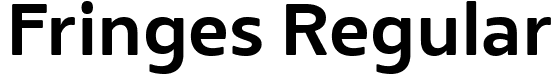 Fringes Regular font - Fringes.ttf