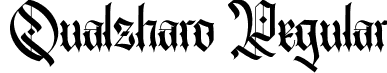 Qualzharo Regular font - Qualzharo.otf