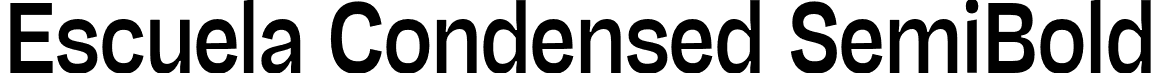 Escuela Condensed SemiBold font - Escuela-CondensedSemiBold.otf