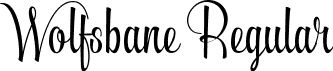 Wolfsbane Regular font - Wolfsbane TTF.ttf