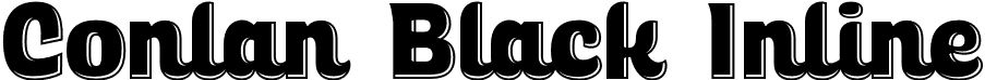 Conlan Black Inline font - Conlan Black Inline.otf