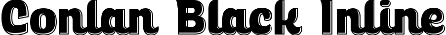 Conlan Black Inline font - Conlanblack Inline.ttf