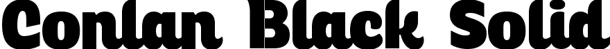 Conlan Black Solid font - Conlanblack Solid.ttf