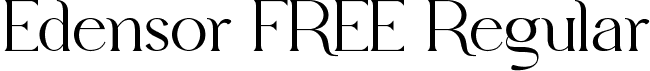 Edensor FREE Regular font - EdensorFree-RpRqe.ttf