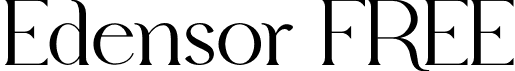 Edensor FREE font - EdensorFree-BW4jn.otf