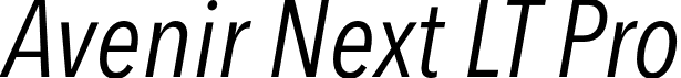 Avenir Next LT Pro font - AvenirNextLTPro-CnIt.otf