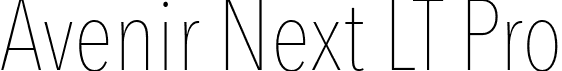 Avenir Next LT Pro font - AvenirNextLTPro-UltLtCn.otf