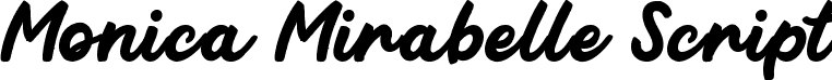 Monica Mirabelle Script font - monica-mirabelle.ttf