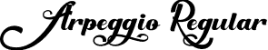 Arpeggio Regular font - Arpeggio.ttf