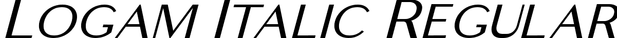 Logam Italic Regular font - Logam Italic.ttf