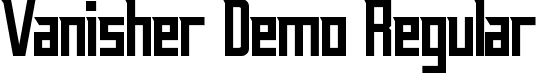 Vanisher Demo Regular font - vanisherdemoregular.ttf