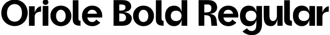 Oriole Bold Regular font - Oriole-Bold.otf