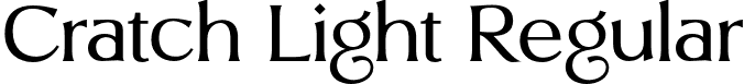 Cratch Light Regular font - Cratch-Light.otf