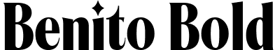 Benito Bold font - Benito Bold.ttf