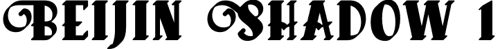 Beijin Shadow 1 font - Beijin-Shadow1.otf