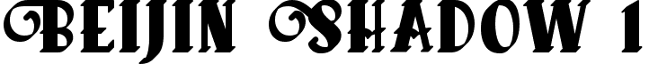 Beijin Shadow 1 font - Beijin-Shadow1.ttf