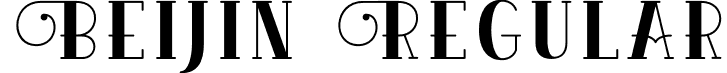 Beijin Regular font - Beijin-Regular.otf