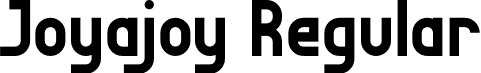 Joyajoy Regular font - Joyajoy.otf