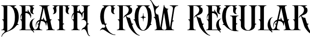 DEATH CROW Regular font - deathcrow.ttf