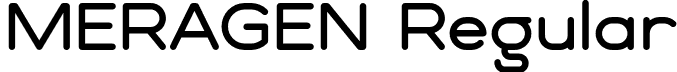 MERAGEN Regular font - MERAGEN.otf