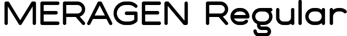 MERAGEN Regular font - MERAGEN.ttf