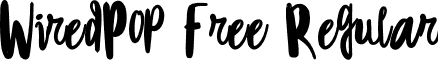 WiredPop-Free Regular font - WiredPop-Free.otf